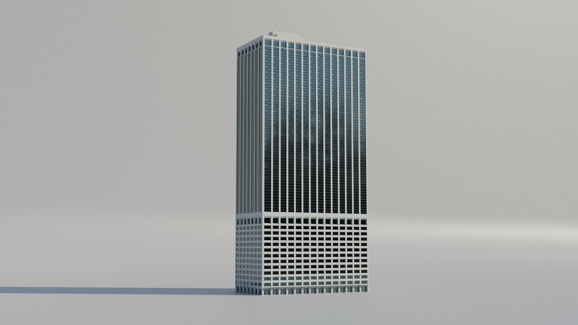 NYC 55 Water Street Low-poly 3D model_2