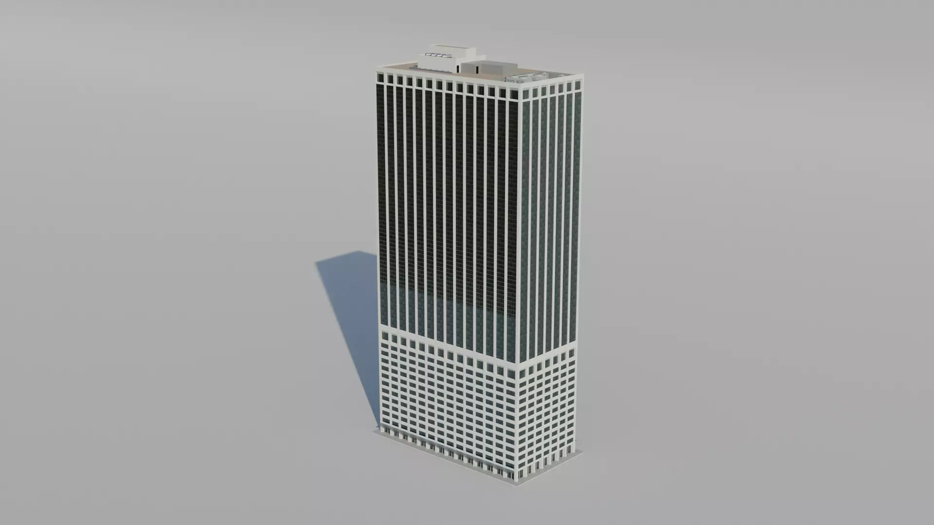 NYC 55 Water Street Low-poly 3D model_0