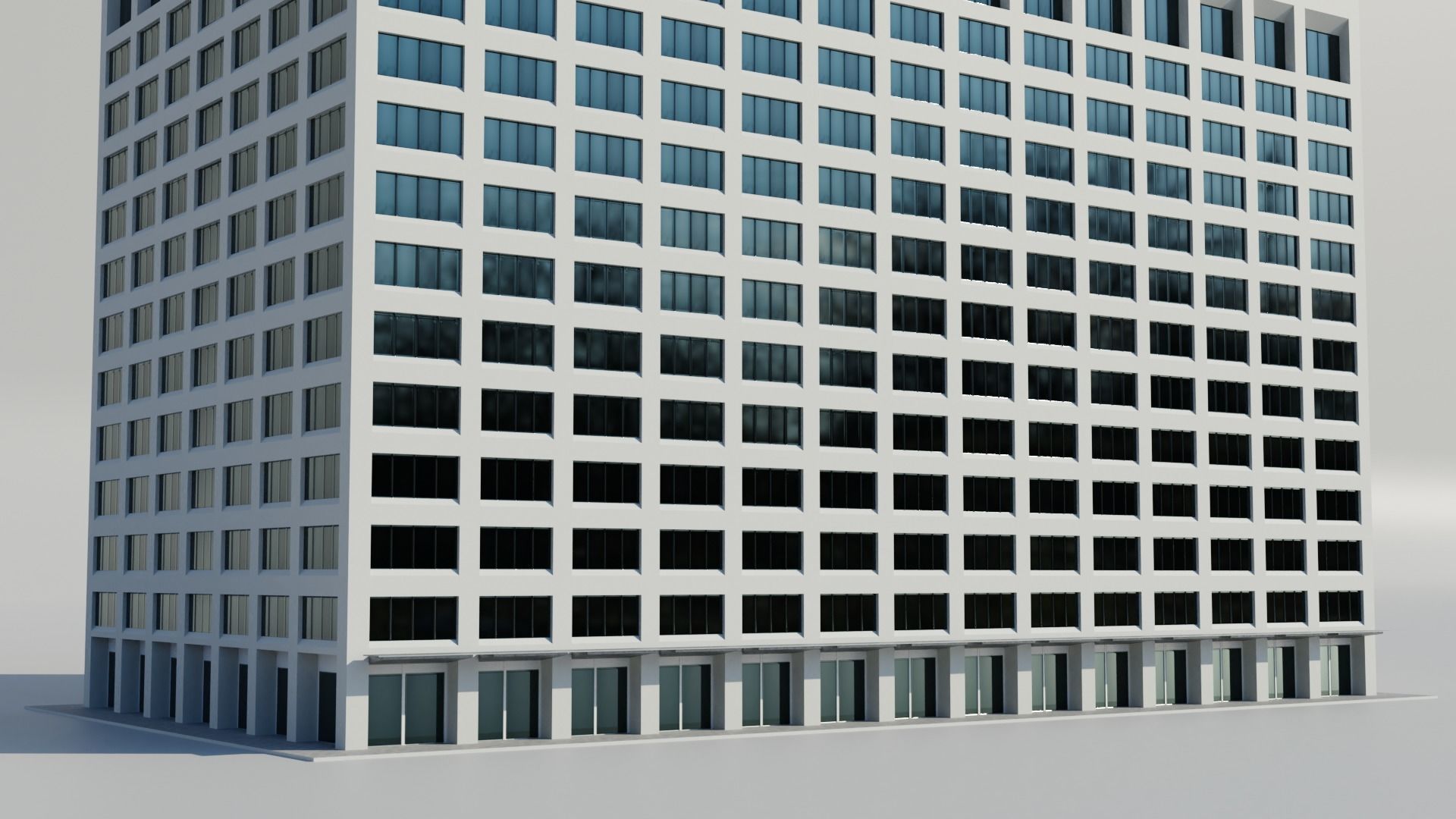 NYC 55 Water Street Low-poly 3D model_4