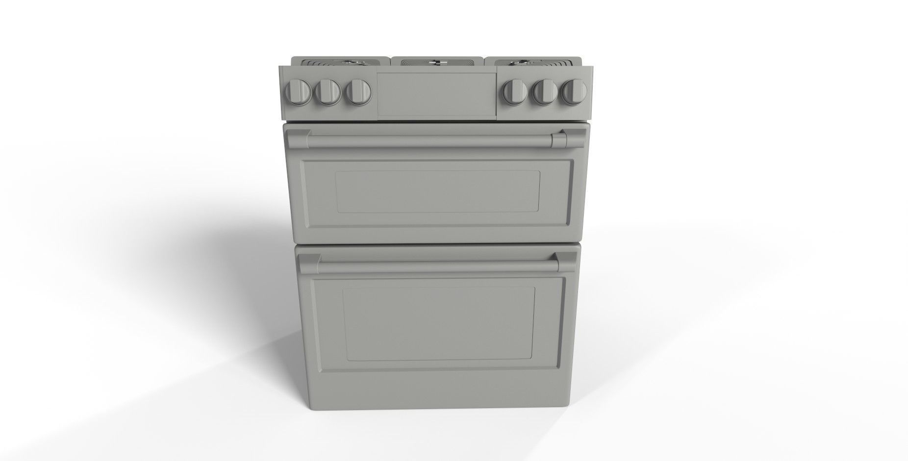 Cafe  30 inch Double-Oven Range with Convection 3D model_5