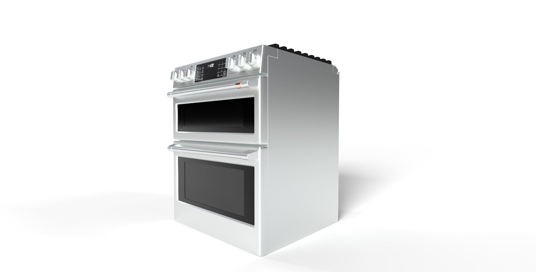 Cafe  30 inch Double-Oven Range with Convection 3D model_4