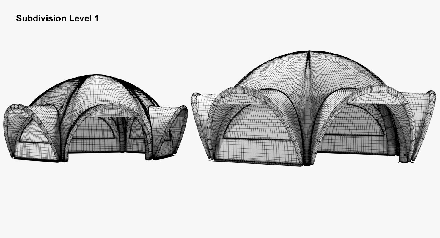 Tents Spider inflatable Axion 3D model_12