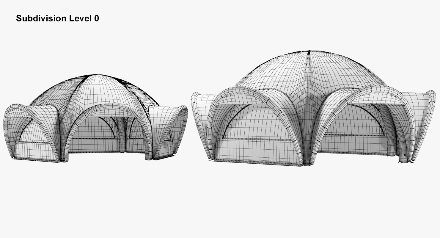 Tents Spider inflatable Axion 3D model_11