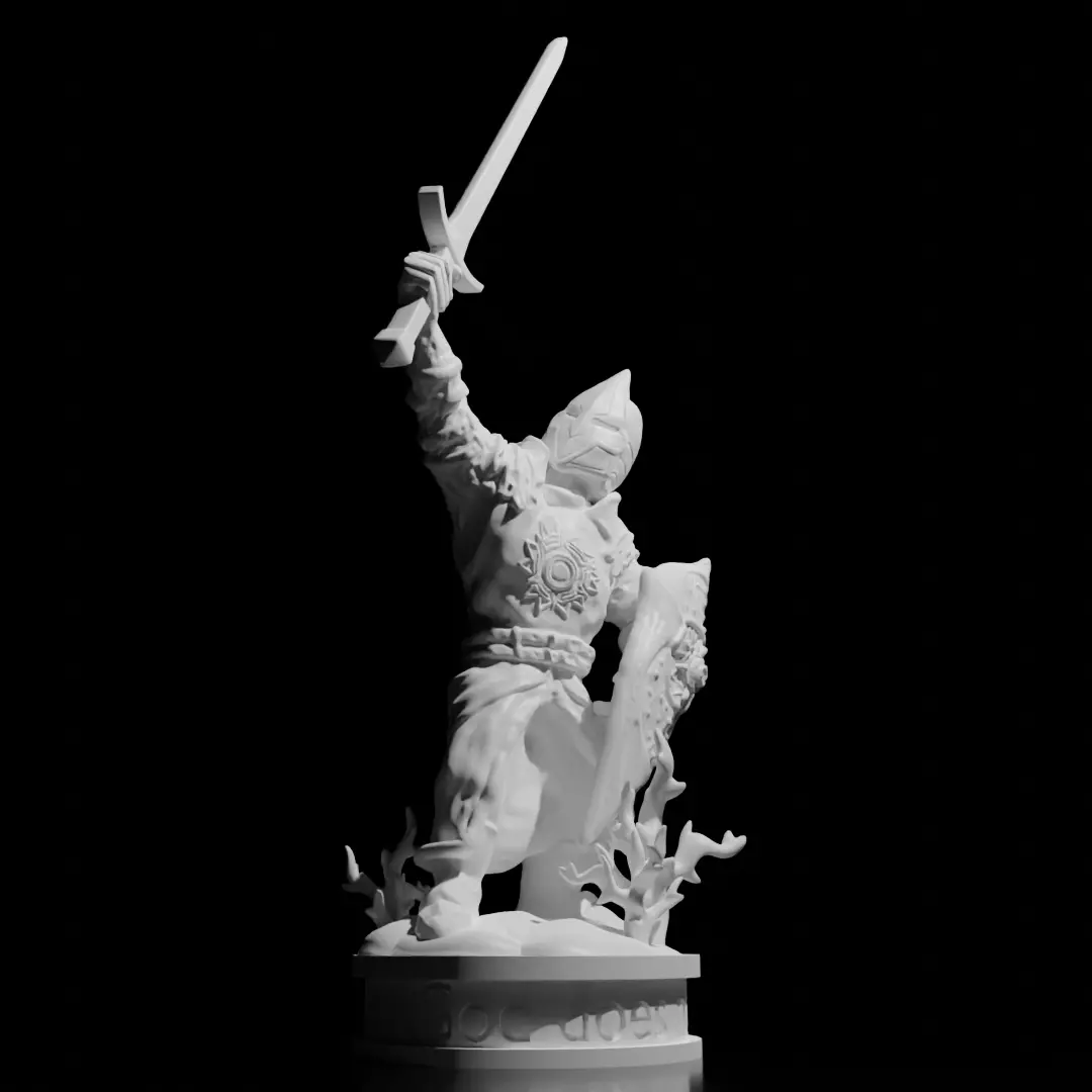 Human Paladin Miniature 3D print model