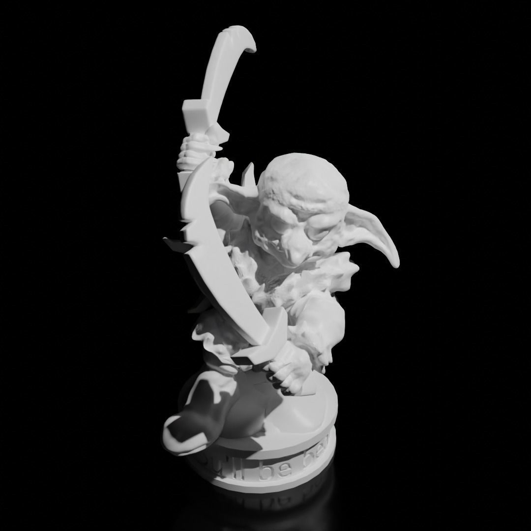 Arctic Goblin Miniature Set 3D print model_8