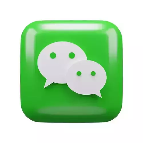 WeChat Icon Low-poly 3D model