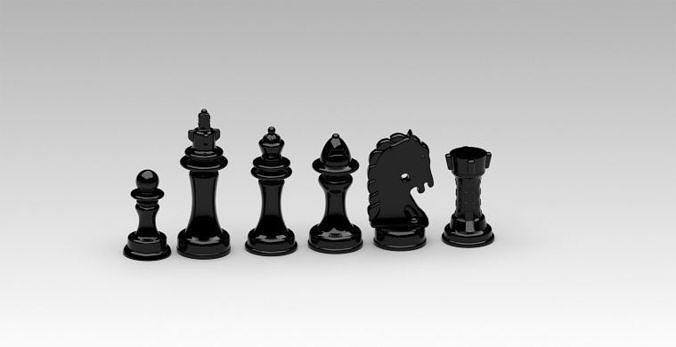 Chess Pieces 3D print model