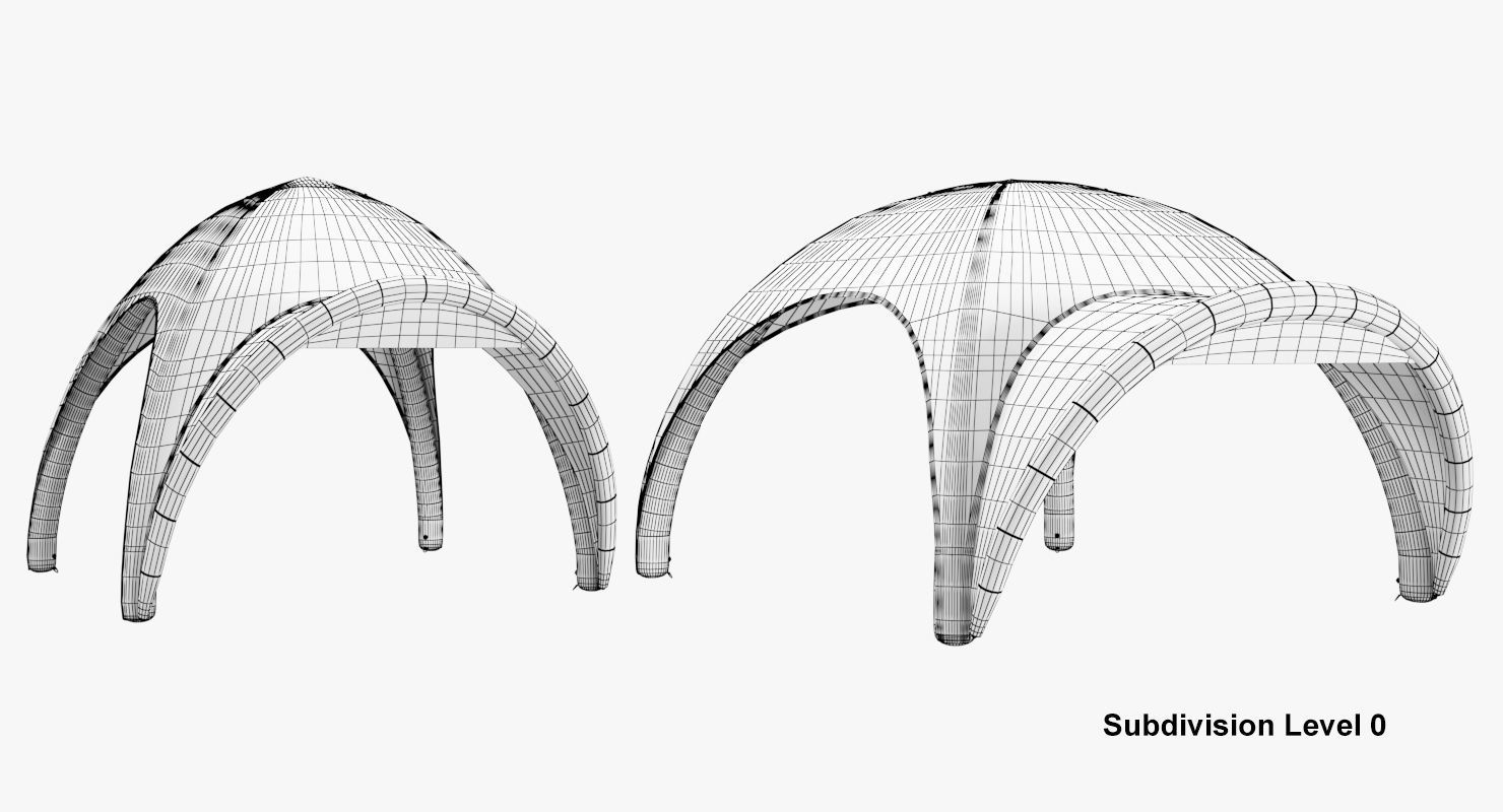 Tents Lite inflatable no walls Axion 3D model_11