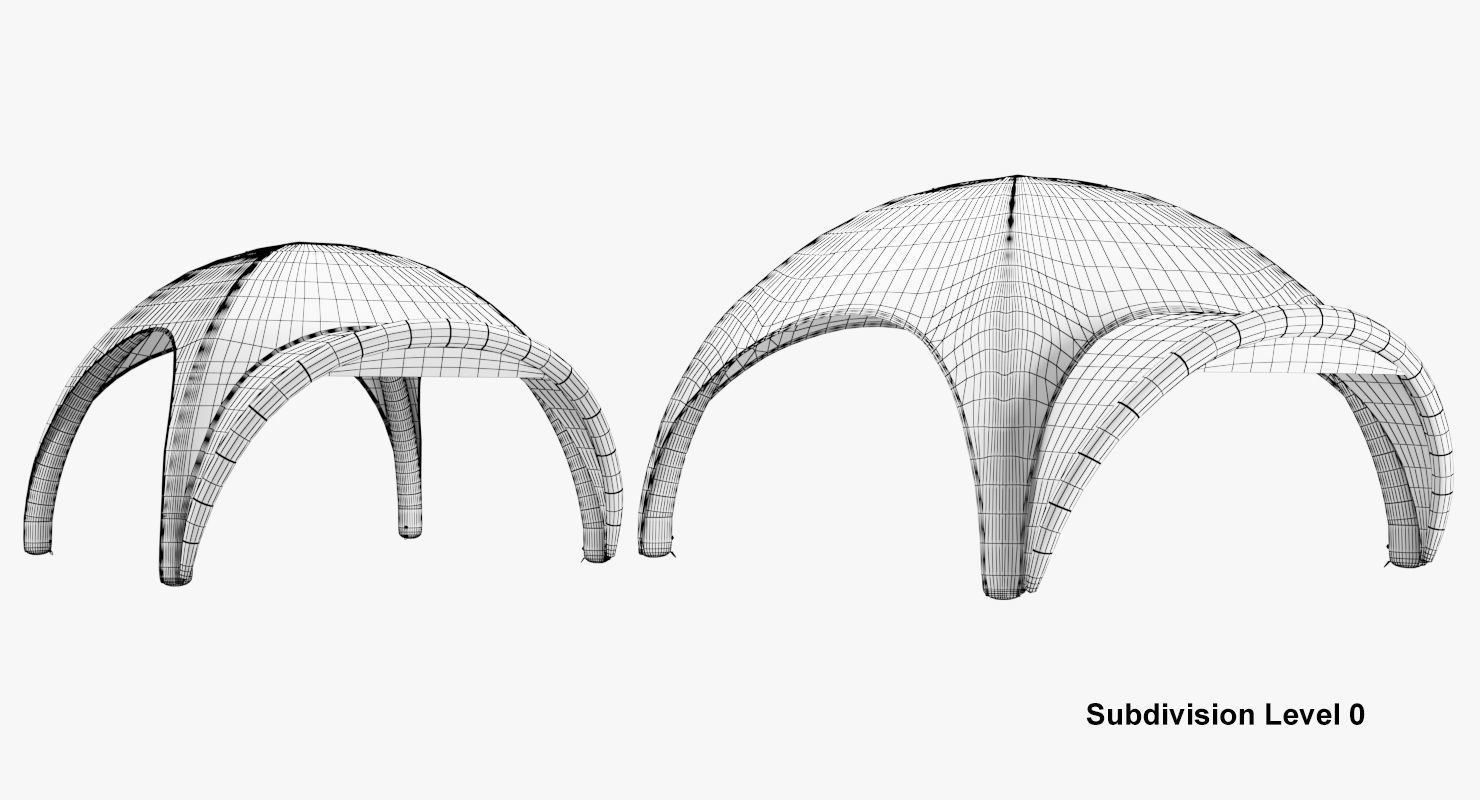 Tents Lite inflatable no walls Axion 3D model_13
