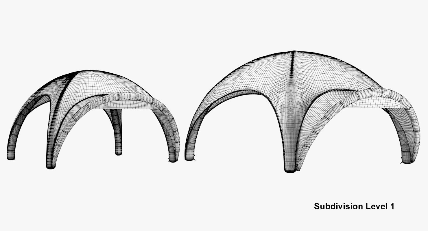 Tents Lite inflatable no walls Axion 3D model_14