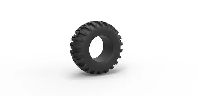 Offroad tire 4 Scale 1 to 25 3D print model