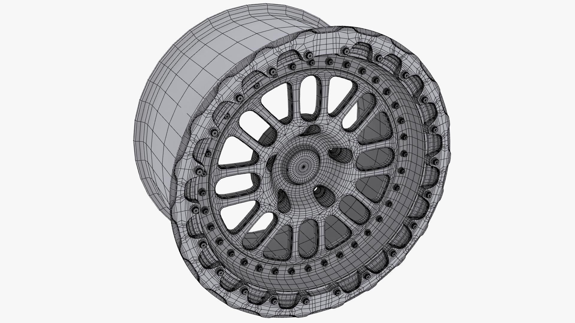 BelaK Series 2 Drag Wheel Low-poly 3D model_11