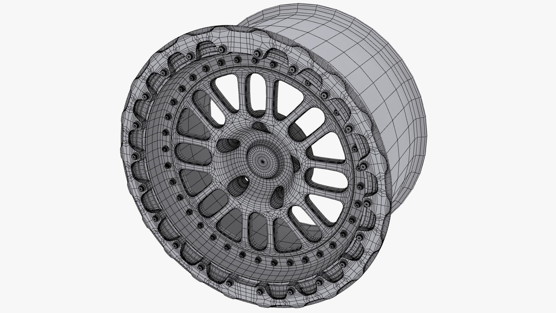 BelaK Series 2 Drag Wheel Low-poly 3D model_13