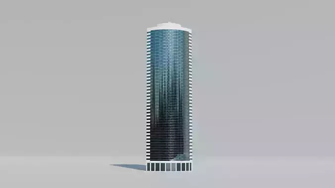 NYC 17 State Street Low-poly 3D model