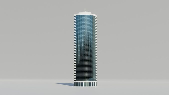 NYC 17 State Street Low-poly 3D model