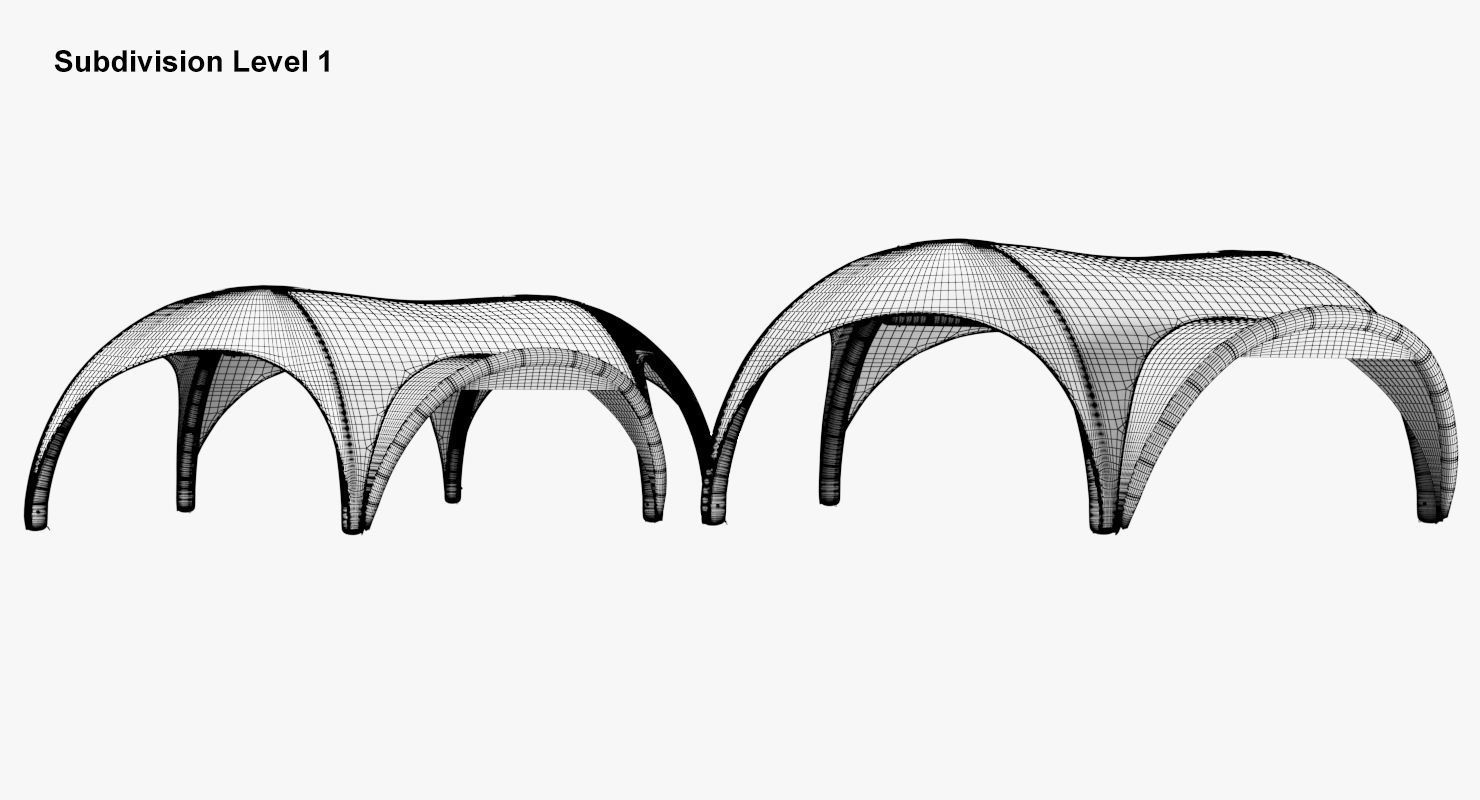 Tents Hexa inflatable no walls Axion 3D model_11