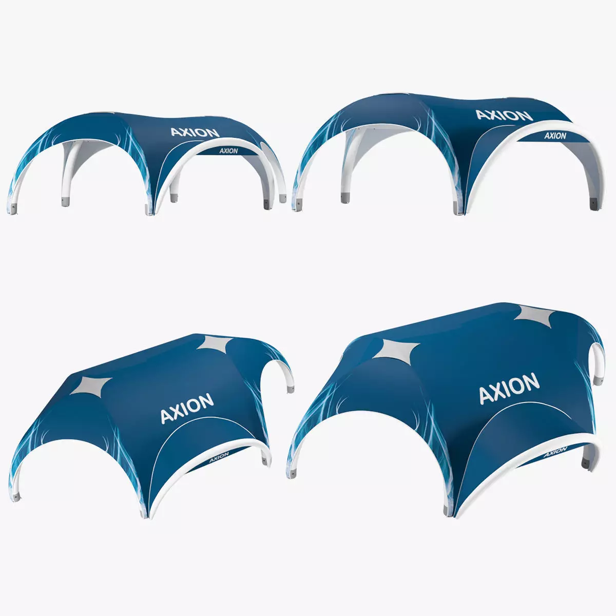 Tents Hexa inflatable no walls Axion 3D model_0