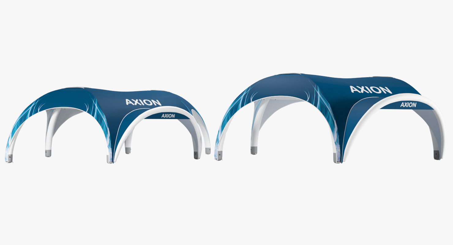 Tents Hexa inflatable no walls Axion 3D model_1
