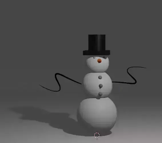 Easy snow man 3d