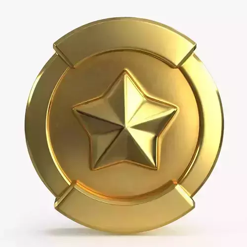 Game Coin v3 Low-poly 3D model