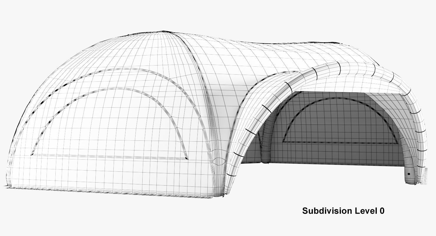 Tents Hexa inflatable Axion 3D model_13