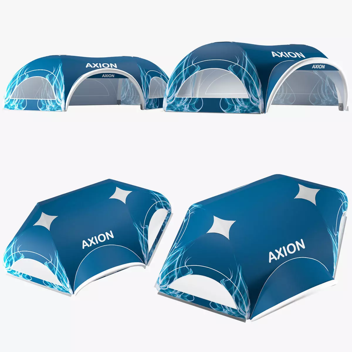 Tents Hexa inflatable Axion 3D model_0