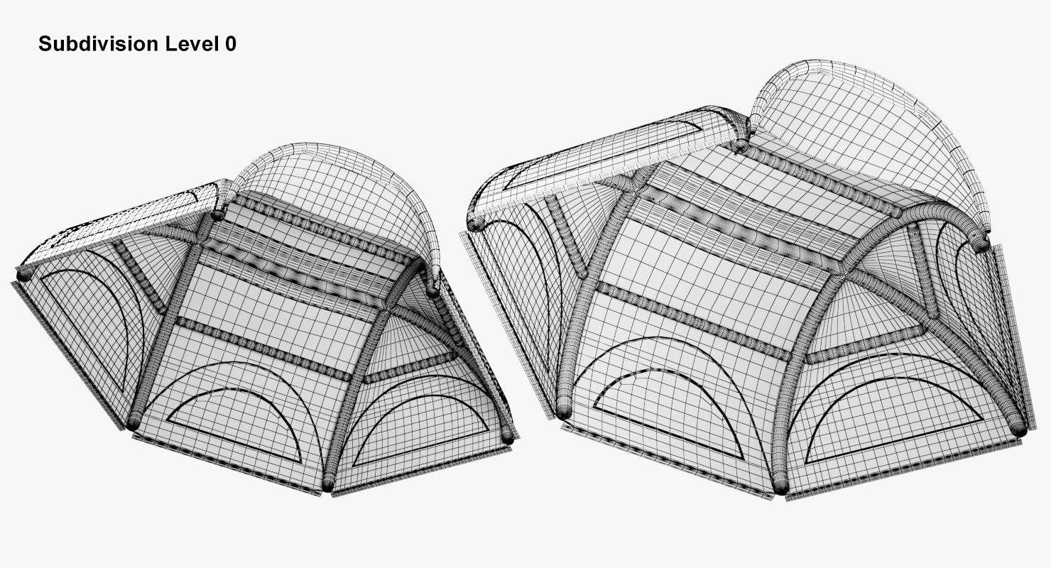 Tents Hexa inflatable Axion 3D model_17