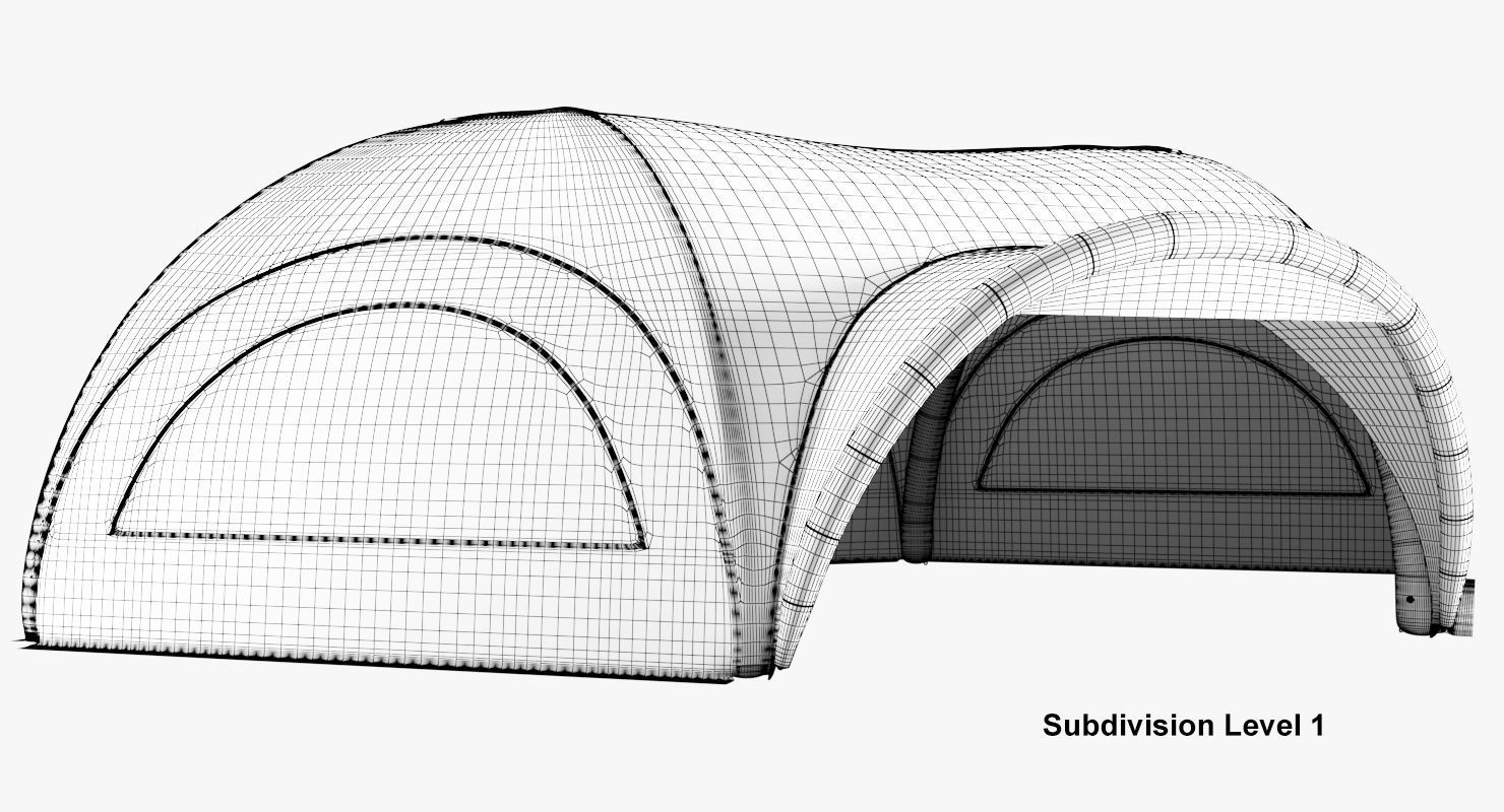 Tents Hexa inflatable Axion 3D model_14