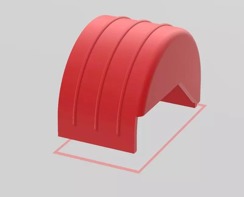 scale wheel tubs 3D print model_0