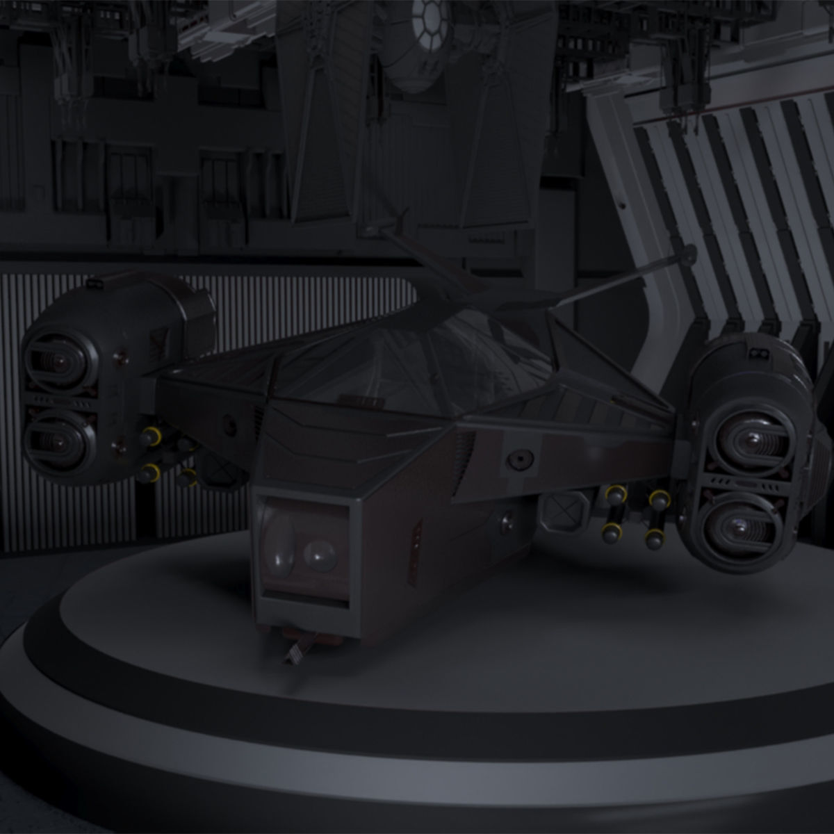 Spaceship interior of 3D model_1