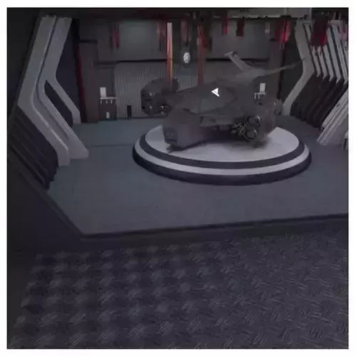 Spaceship interior of