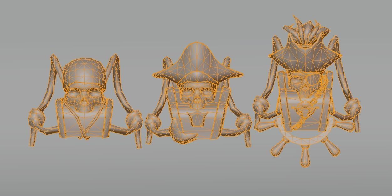 bag 3x Pirate mk Backpack 3D model_7