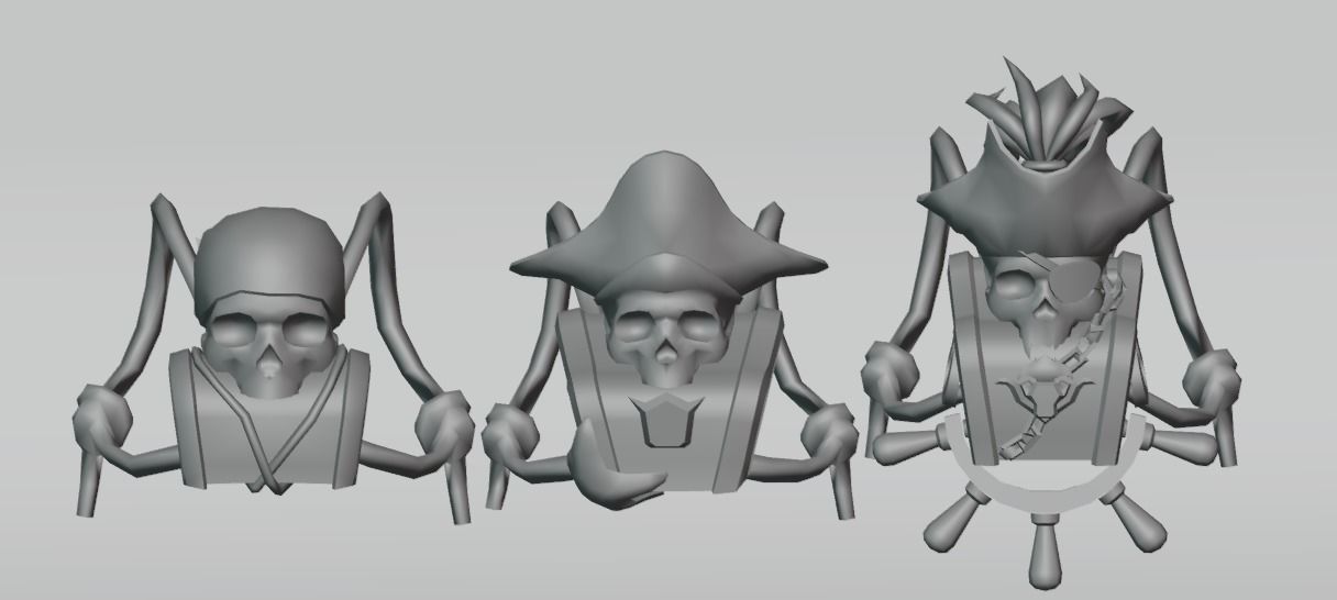 bag 3x Pirate mk Backpack 3D model_6