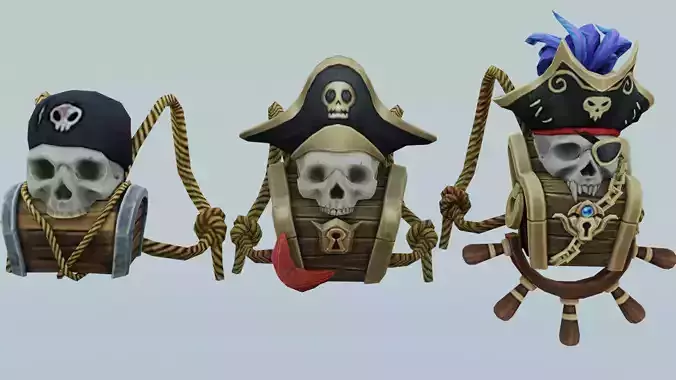 bag 3x Pirate mk Backpack