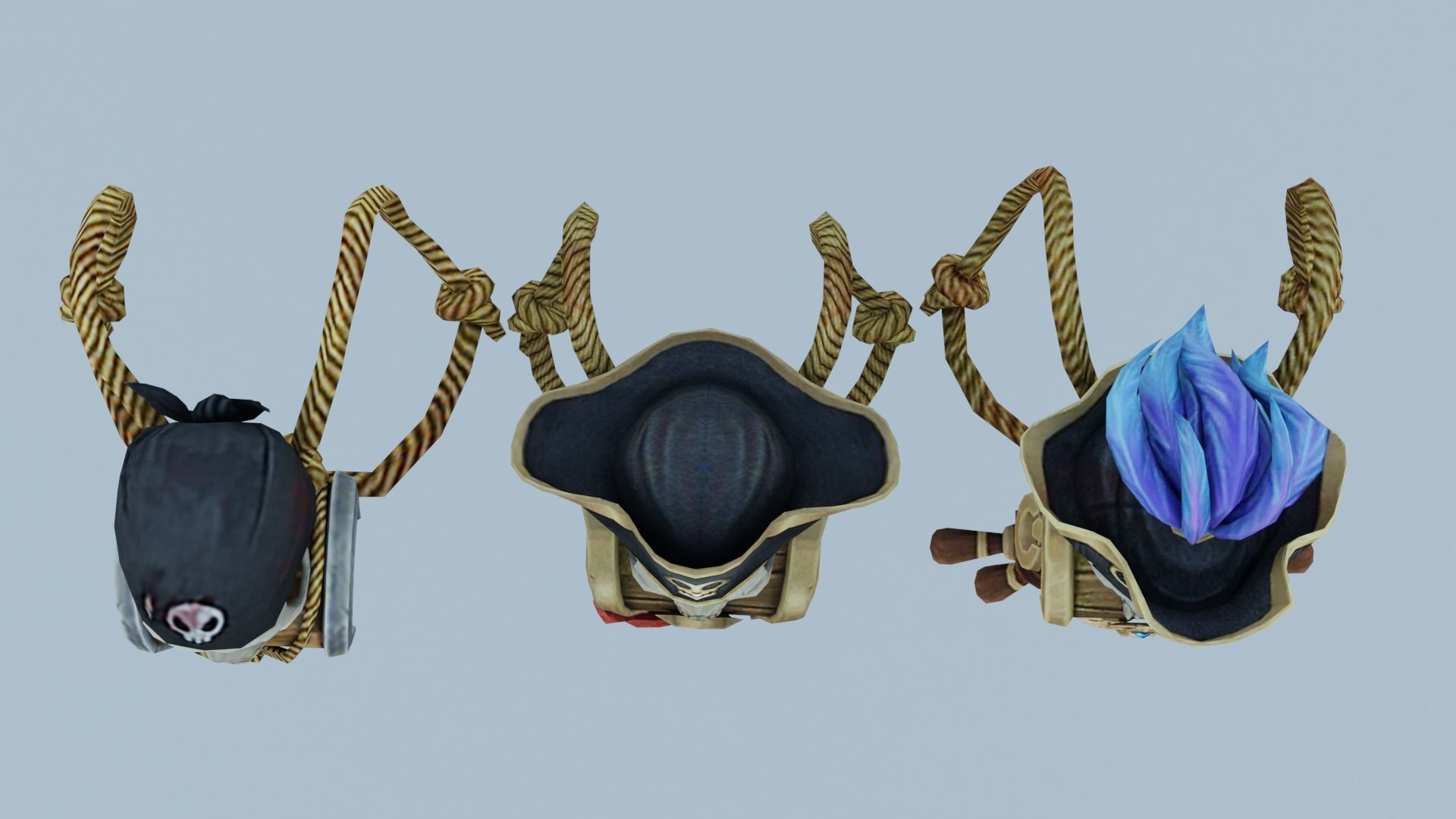 bag 3x Pirate mk Backpack 3D model_3