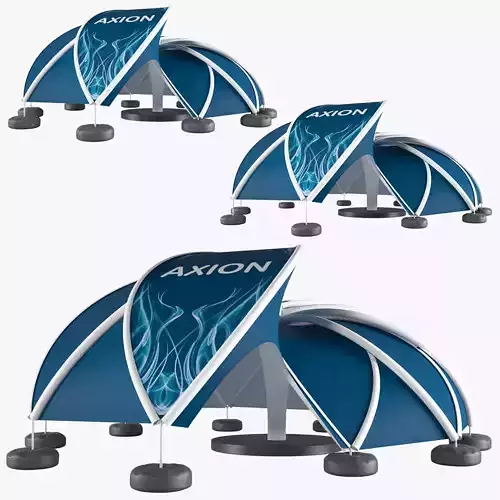 Tents Flower inflatable Axion 3D model
