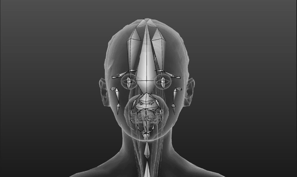 Realistic Asian Woman rigged Low-poly 3D model_16