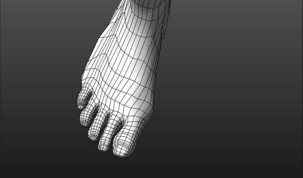 Realistic Asian Woman rigged Low-poly 3D model_14