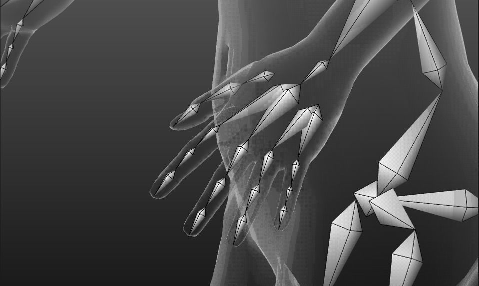 Realistic Asian Woman rigged Low-poly 3D model_19