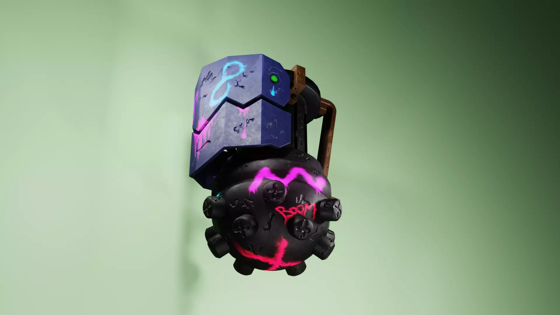 Grenade Jinx Free low-poly 3D model