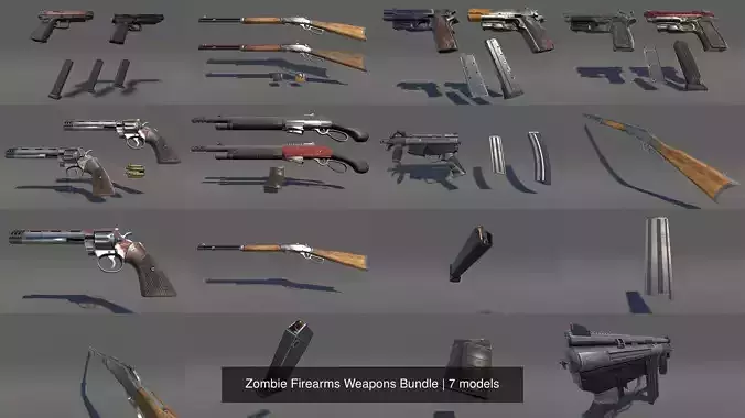 Zombie Firearms Weapons Bundle
