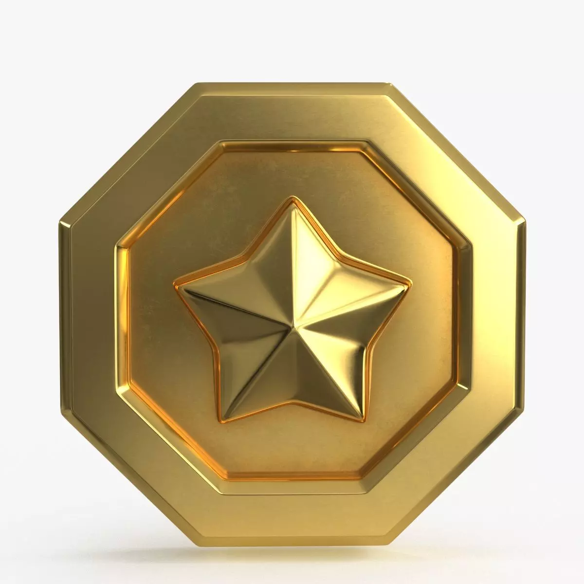 3d Game Coin v10 Low-poly 3D model_0