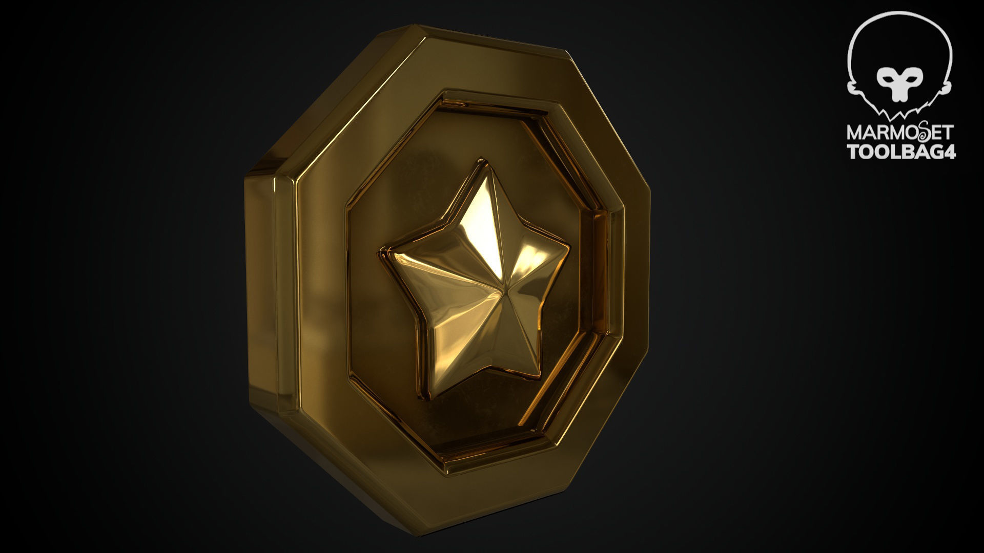 3d Game Coin v10 Low-poly 3D model_11