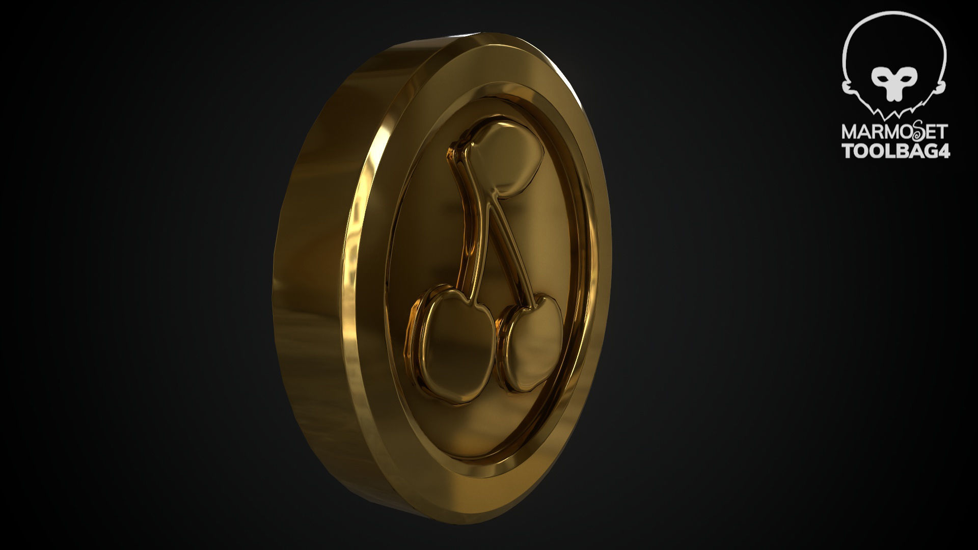 3d Game Coin v11 Low-poly 3D model_10
