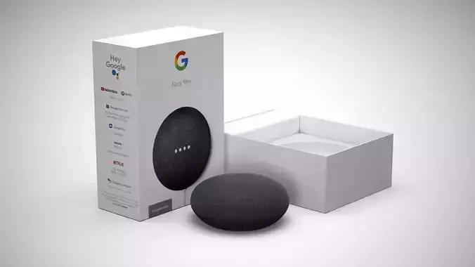 Google Home Mini 2nd Generation 3D model Google Home Mini 2nd Generation 3D model