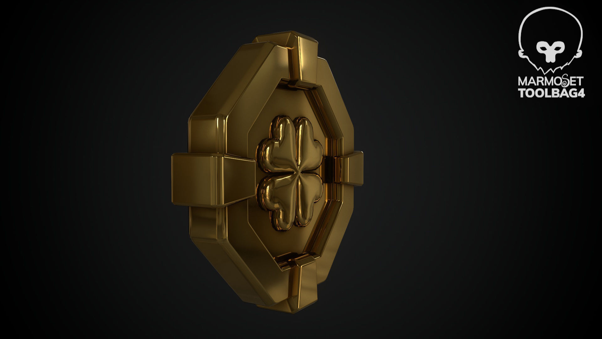 3d Game Coin v12 Low-poly 3D model_10