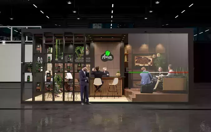 coffee roasting exhibition stand