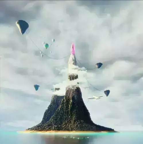 Fantasy Island 3D model