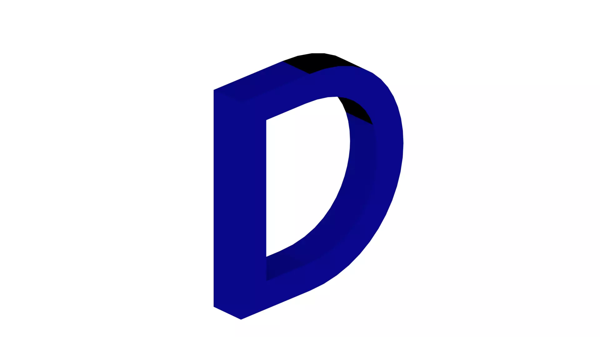 Uwanile Letter D Dimensions 15 mm Tall per 5 mm deep Free 3D print model