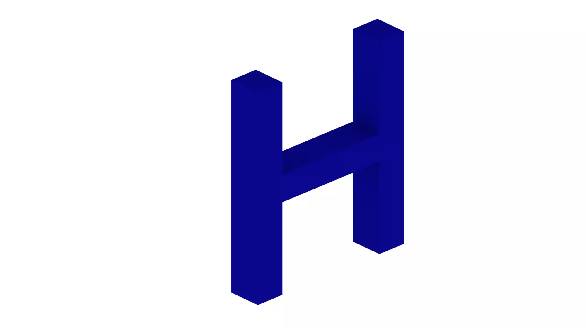 Uwanile Letter H Dimensions 15 mm Tall per 5 mm deep Free 3D print model